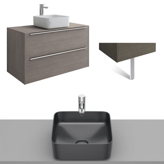 Image of Roca Inspira Wall Hung Vanity Unit With Countertop Basin