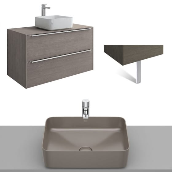 Image of Roca Inspira Wall Hung Vanity Unit With Countertop Basin