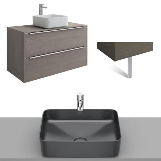 Image of Roca Inspira Wall Hung Vanity Unit With Countertop Basin