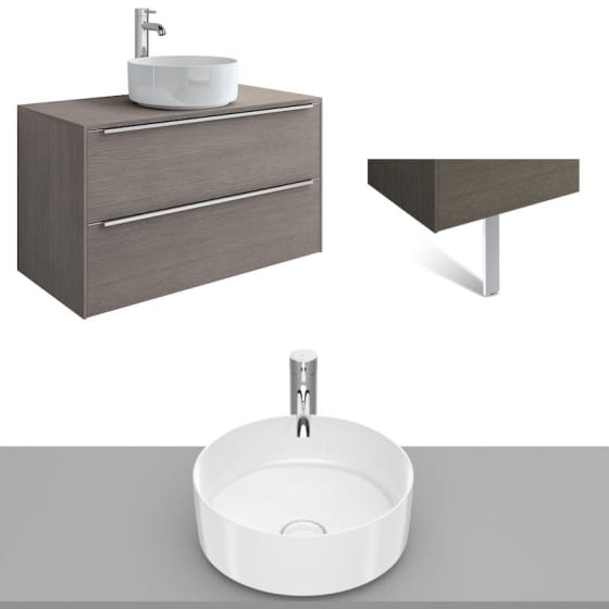 Image of Roca Inspira Wall Hung Vanity Unit With Countertop Basin