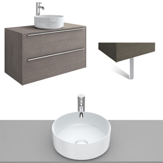 Image of Roca Inspira Wall Hung Vanity Unit With Countertop Basin