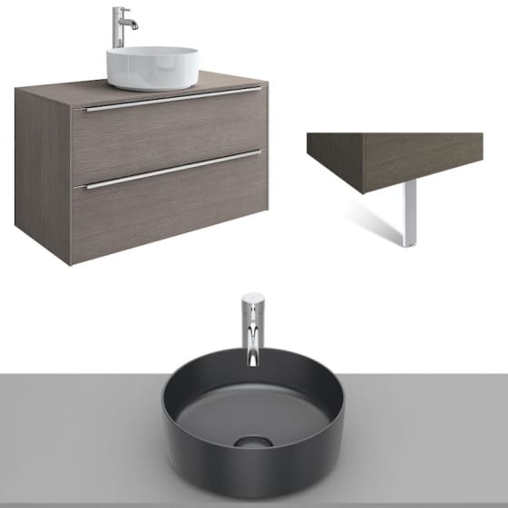 Image of Roca Inspira Wall Hung Vanity Unit With Countertop Basin