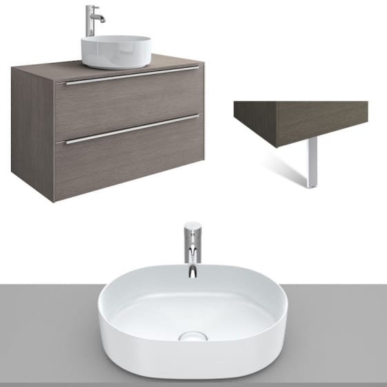 Image of Roca Inspira Wall Hung Vanity Unit With Countertop Basin