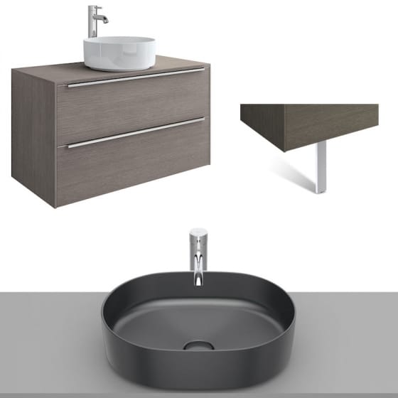 Image of Roca Inspira Wall Hung Vanity Unit With Countertop Basin