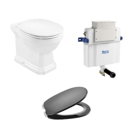 Image of Roca Carmen Back To Wall Rimless Toilet