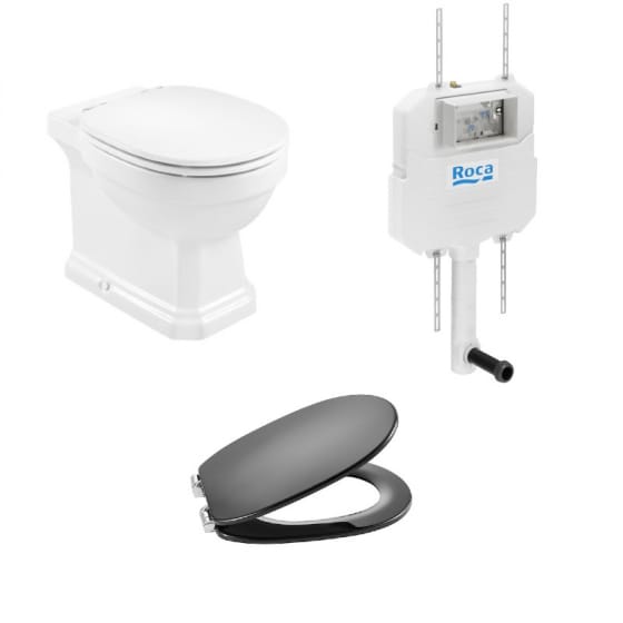 Image of Roca Carmen Back To Wall Rimless Toilet