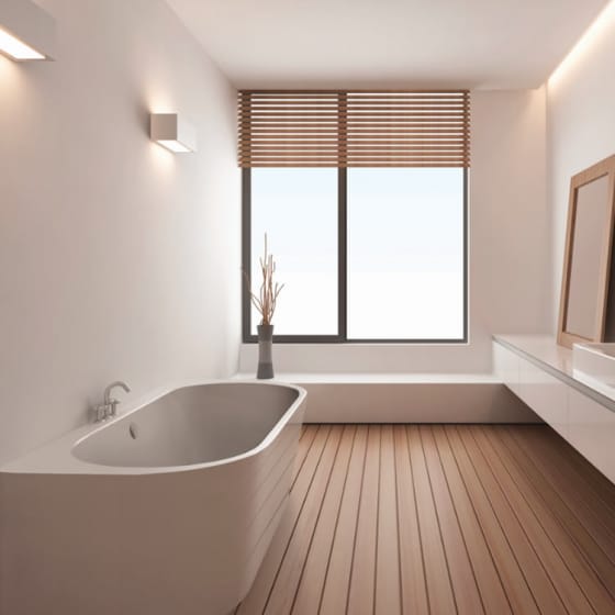 Image of BC Designs Ancora Back to Wall Bath