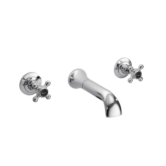 Image of Bayswater 3 Tap Hole Wall-Mounted Bath Filler