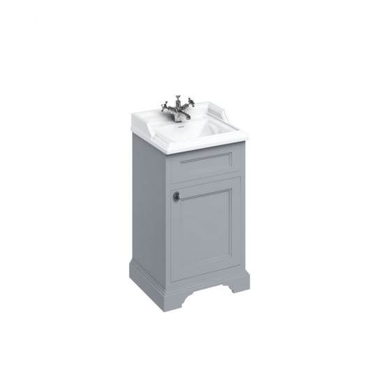 Image of Burlington Edwardian Freestanding 510mm Cloakroom Wide Vanity Unit with Basin