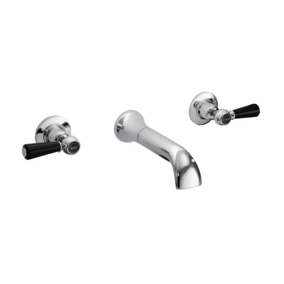 Image of Bayswater 3 Tap Hole Wall-Mounted Bath Filler
