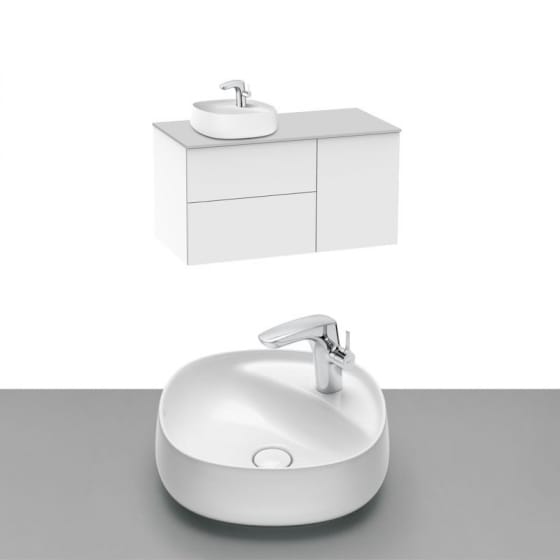 Image of Roca Beyond Wall Hung Vanity Unit With Countertop Basin