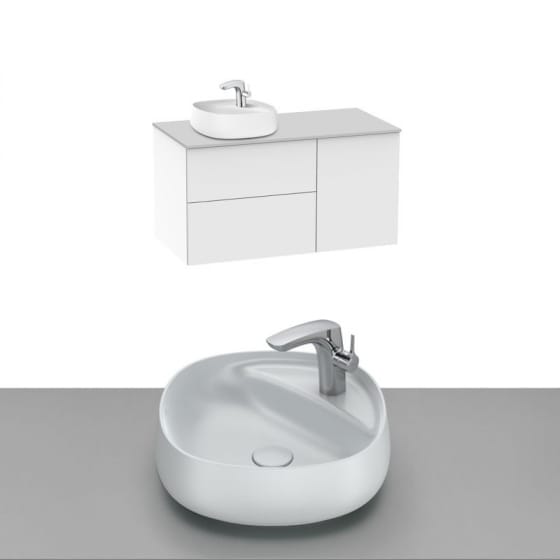 Image of Roca Beyond Wall Hung Vanity Unit With Countertop Basin