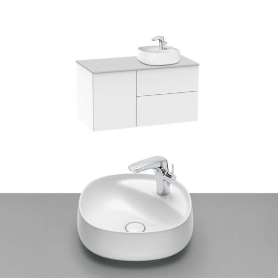 Image of Roca Beyond Wall Hung Vanity Unit With Countertop Basin