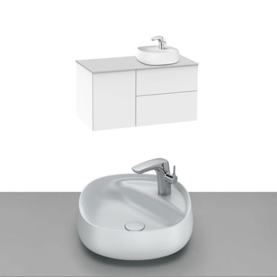 Image of Roca Beyond Wall Hung Vanity Unit With Countertop Basin