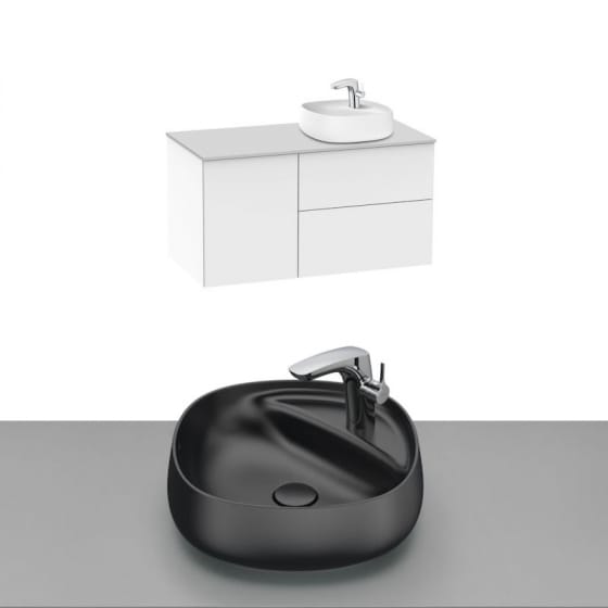 Image of Roca Beyond Wall Hung Vanity Unit With Countertop Basin