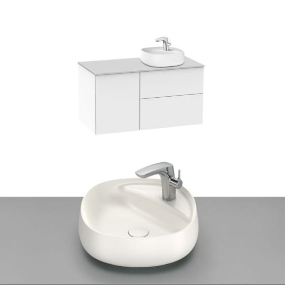 Image of Roca Beyond Wall Hung Vanity Unit With Countertop Basin