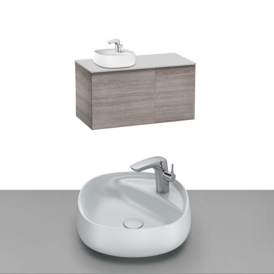 Image of Roca Beyond Wall Hung Vanity Unit With Countertop Basin