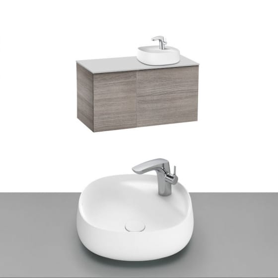 Image of Roca Beyond Wall Hung Vanity Unit With Countertop Basin