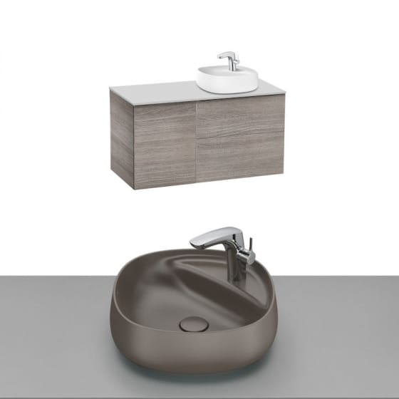 Image of Roca Beyond Wall Hung Vanity Unit With Countertop Basin