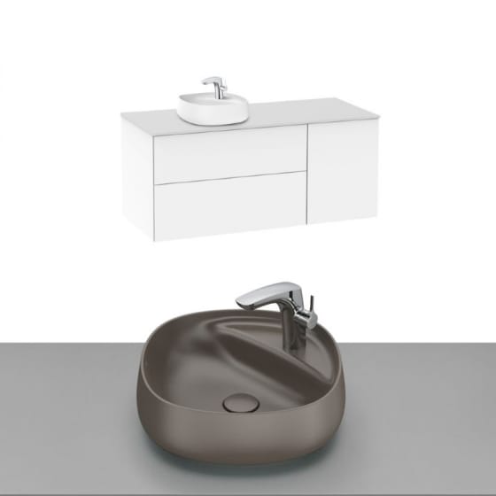 Image of Roca Beyond Wall Hung Vanity Unit With Countertop Basin