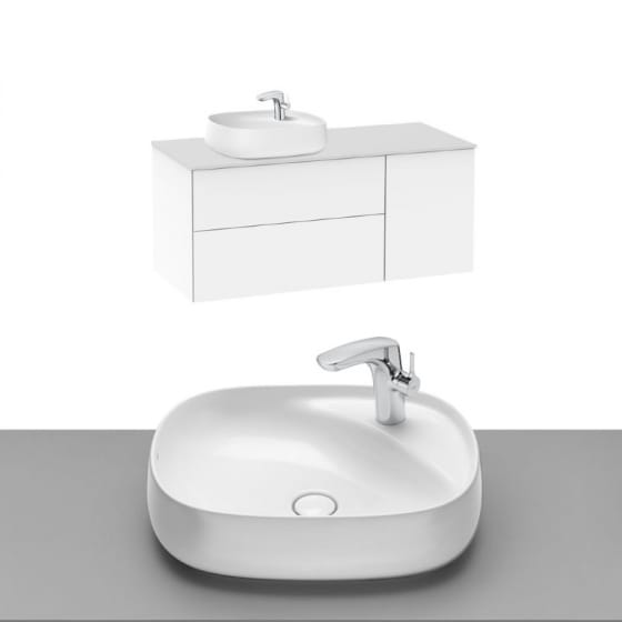 Image of Roca Beyond Wall Hung Vanity Unit With Countertop Basin