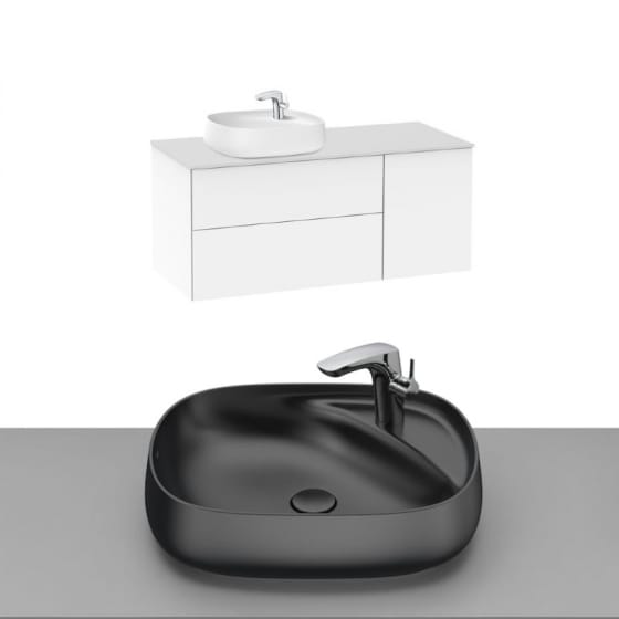 Image of Roca Beyond Wall Hung Vanity Unit With Countertop Basin