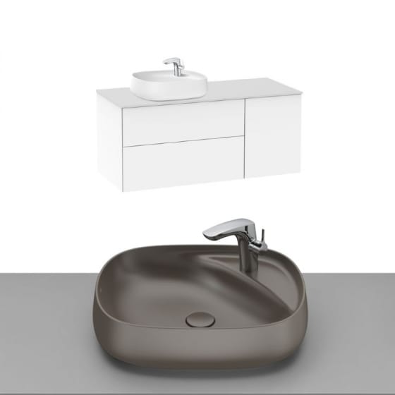 Image of Roca Beyond Wall Hung Vanity Unit With Countertop Basin