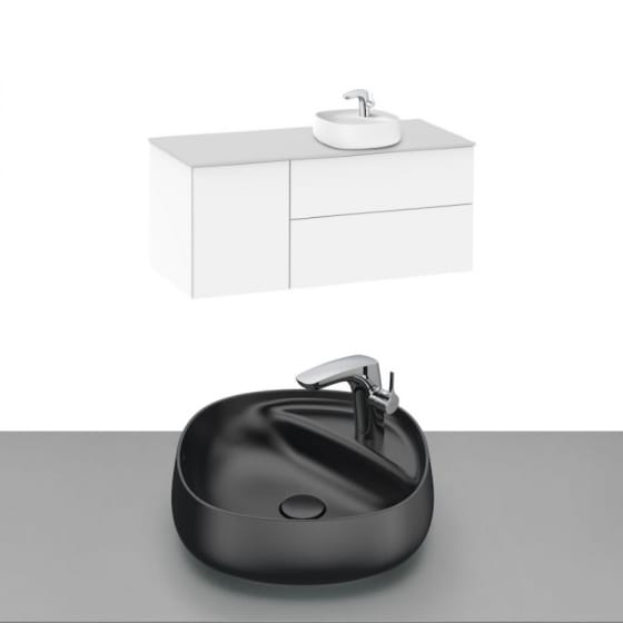 Image of Roca Beyond Wall Hung Vanity Unit With Countertop Basin