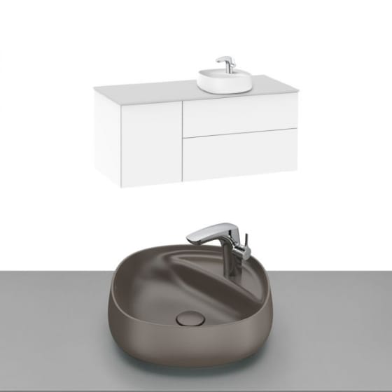 Image of Roca Beyond Wall Hung Vanity Unit With Countertop Basin