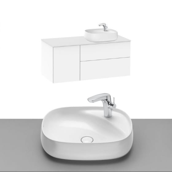 Image of Roca Beyond Wall Hung Vanity Unit With Countertop Basin