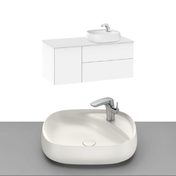 Image of Roca Beyond Wall Hung Vanity Unit With Countertop Basin