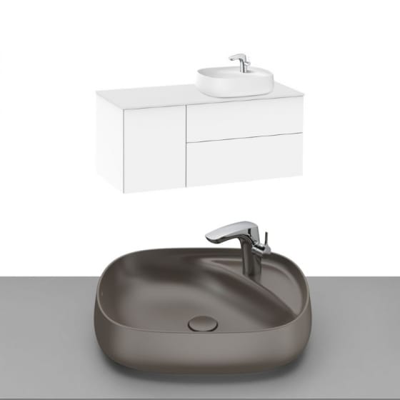 Image of Roca Beyond Wall Hung Vanity Unit With Countertop Basin