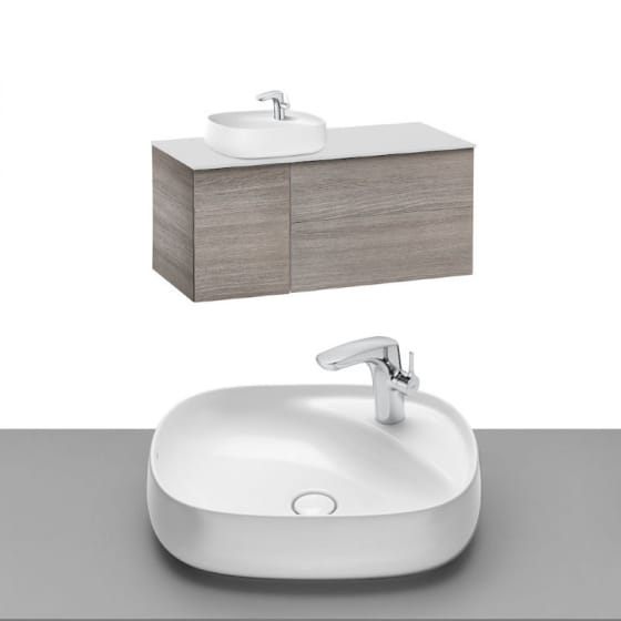 Image of Roca Beyond Wall Hung Vanity Unit With Countertop Basin