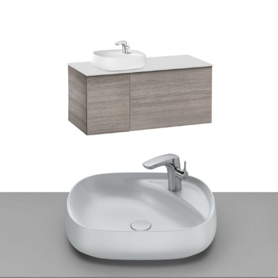 Image of Roca Beyond Wall Hung Vanity Unit With Countertop Basin