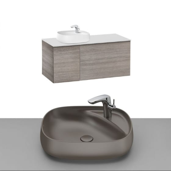 Image of Roca Beyond Wall Hung Vanity Unit With Countertop Basin