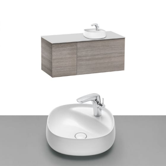 Image of Roca Beyond Wall Hung Vanity Unit With Countertop Basin