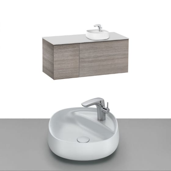 Image of Roca Beyond Wall Hung Vanity Unit With Countertop Basin