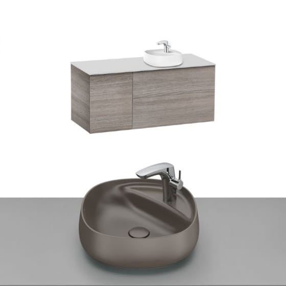 Image of Roca Beyond Wall Hung Vanity Unit With Countertop Basin