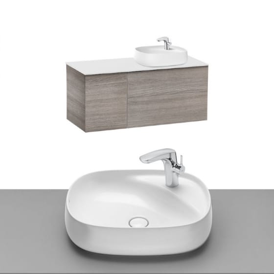 Image of Roca Beyond Wall Hung Vanity Unit With Countertop Basin