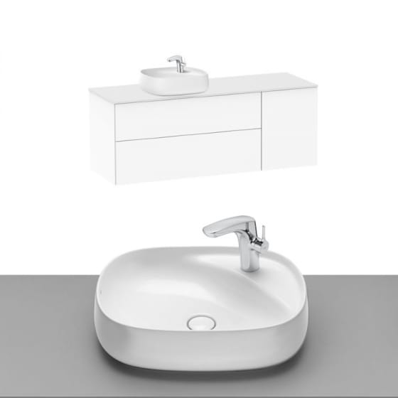 Image of Roca Beyond Wall Hung Vanity Unit With Countertop Basin