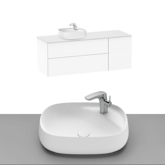 Image of Roca Beyond Wall Hung Vanity Unit With Countertop Basin