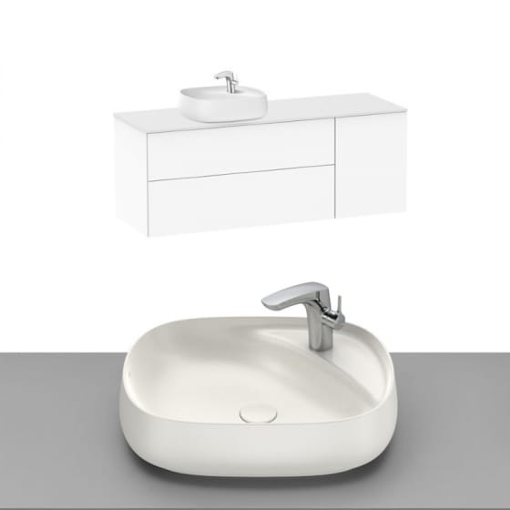 Image of Roca Beyond Wall Hung Vanity Unit With Countertop Basin