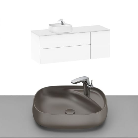 Image of Roca Beyond Wall Hung Vanity Unit With Countertop Basin