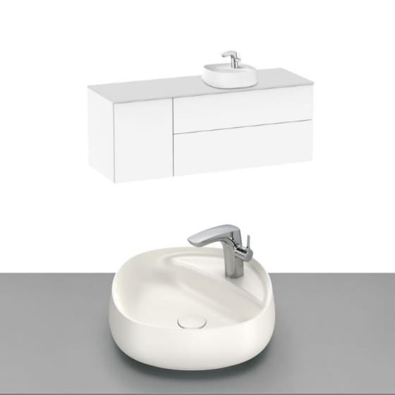 Image of Roca Beyond Wall Hung Vanity Unit With Countertop Basin