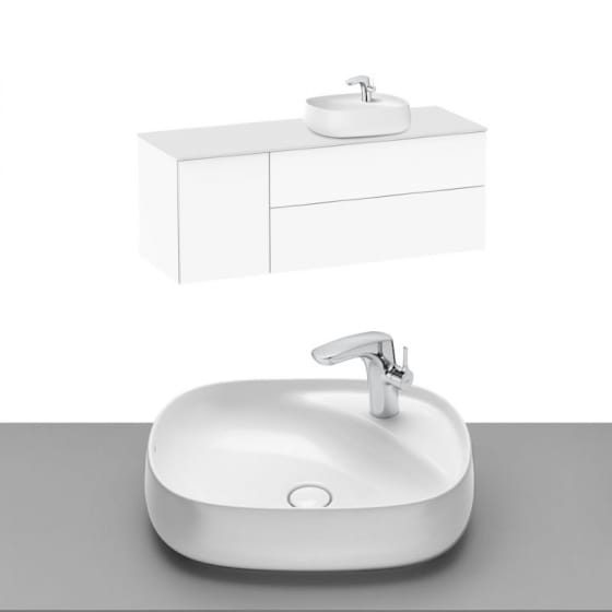 Image of Roca Beyond Wall Hung Vanity Unit With Countertop Basin