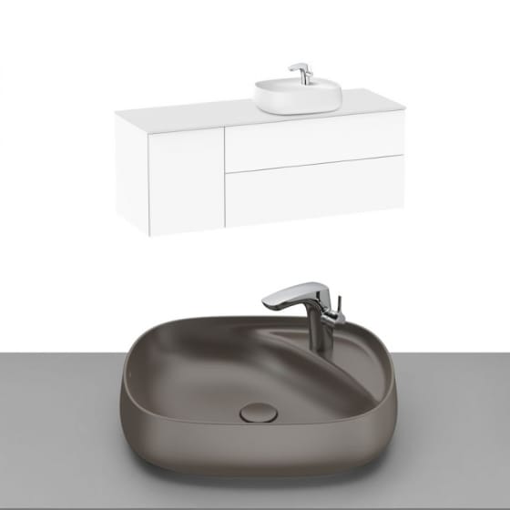 Image of Roca Beyond Wall Hung Vanity Unit With Countertop Basin