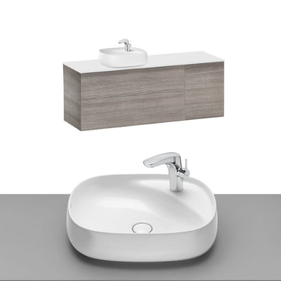 Image of Roca Beyond Wall Hung Vanity Unit With Countertop Basin