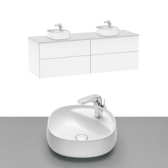 Image of Roca Beyond Wall Hung Vanity Unit With Countertop Basin