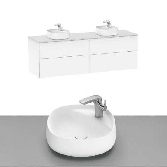 Image of Roca Beyond Wall Hung Vanity Unit With Countertop Basin