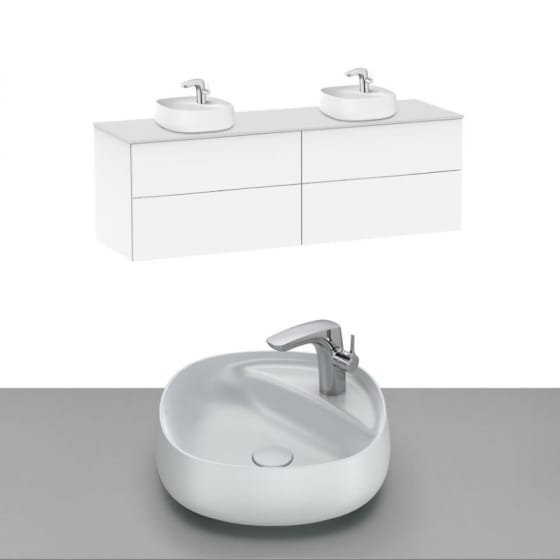 Image of Roca Beyond Wall Hung Vanity Unit With Countertop Basin